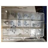 Lot of Fishing Tackle  with Bobbers, Fishing Line, Sinkers, Lures, Tackle Box