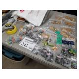 Lot of Fishing Tackle  with Jigs, Hooks, Weights