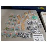 Lot of Fishing Tackle  with Jigs, Hooks, Weights