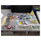 Lot of Fishing Tackle  with Hooks, Weights, Jigs