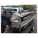 Tracker Magna 17 Cruiser Boat, Tracker Johnson Pro Series Oil Injected 70 Outboard Motor, Tracker Trailstar Single Axle Boat Trailer