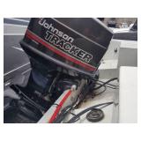 Tracker Magna 17 Cruiser Boat, Tracker Johnson Pro Series Oil Injected 70 Outboard Motor, Tracker Trailstar Single Axle Boat Trailer
