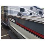 Tracker Magna 17 Cruiser Boat, Tracker Johnson Pro Series Oil Injected 70 Outboard Motor, Tracker Trailstar Single Axle Boat Trailer