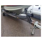 Tracker Magna 17 Cruiser Boat, Tracker Johnson Pro Series Oil Injected 70 Outboard Motor, Tracker Trailstar Single Axle Boat Trailer