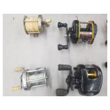 Lot of (20) Bait Casting Fishing Reels