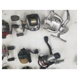 Lot of (20) Bait Casting Fishing Reels