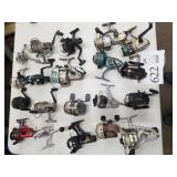 Lot of (20) Fishing Reels