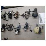 Lot of (10) Vintage Fishing Reels