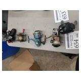 Lot of (5) Vintage Large Fishing Reels