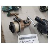 Lot of (5) Vintage Large Fishing Reels