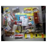 Lot of Fishing Tackle  - Plastic Tackle Organizer