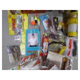 Lot of Fishing Tackle  - Plastic Tackle Organizer