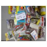 Lot of Fishing Tackle  - Plastic Tackle Organizer