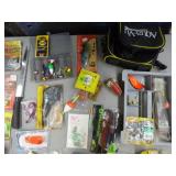 Lot of Fishing Tackle  - Aqua Vue Tackle Bag