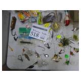 Fishing Tackle  with Hooks, Lures, Nightcrawlers, Misc. Tackle