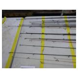 Lot of (20) Fishing Rods  - Open Face (x10), Bait Caster (x10)