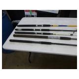 Lot of (5) Big Catfish Fishing Rods