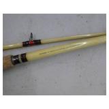 Lot of (2) Berkley Glowstik Fishing Rods  - Silverado Reel (on one rod only)