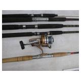 Lot of (6) Big Fishing Rods