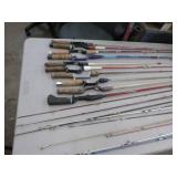 Lot of (20) Vintage Fishing Rods