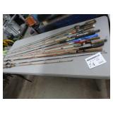 Lot of (15) Vintage Fishing Rods
