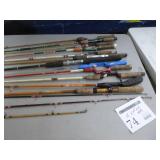 Lot of (15) Vintage Fishing Rods