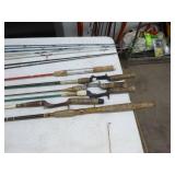 Lot of (15) Vintage Fishing Rods