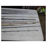 Lot of (40) Fishing Rods (for repair)