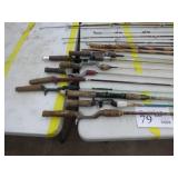 Lot of (20) Vintage Fishing Rods