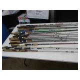 Lot of (40) Fishing Rods (for repair)
