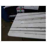 Lot of (10) Fishing Rods with Reels