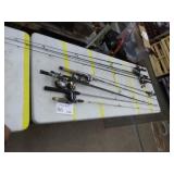 Lot of (10) Fishing Rods with Reels