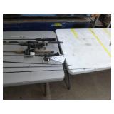 Lot of (10) Fishing Rods with Reels