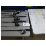 Lot of (10) Fishing Rods with Reels