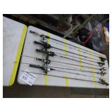 Lot of (10) Fishing Rods with Reels