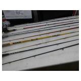 Lot of (10) Fishing Rods with Reels
