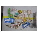 Vintage Umco Metal Tackle Box 11  with Vintage Fishing Tackle
