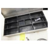 Vintage Umco Metal Tackle Box 11  with Vintage Fishing Tackle