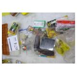 Lot of Fishing Tackle  - Plastic Tackle Organizer