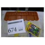 Lot of Fishing Tackle  - Plastic Tackle Organizer