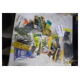 Lot of Assorted Baits  - Cleaning Board, Fish Bag