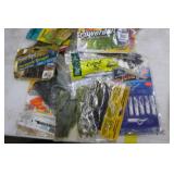 Lot of Assorted Baits  - Cleaning Board, Fish Bag