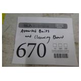 Lot of Assorted Baits  - Cleaning Board, Fish Bag