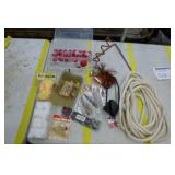 Fishing Tackle  with Bobbers, Rope, Glow Yarn, TerrorEyz, Misc. Tackle