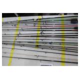 Lot of (20) Fishing Rods  - Open Face (x10), Bait Caster (x10)