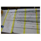 Lot of (20) Fishing Rods  - Open Face (x10), Bait Caster (x10)