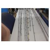 Lot of (20) Fishing Rods  - Open Face (x10), Bait Caster (x10)