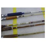 Lot of (5) Vintage Catfish Fishing Rods