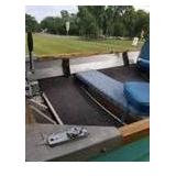 Aluminum 3-Person Fishing Boat with a Mercury Kiekhaefer Mark 7 7.5hp Outboard Motor, Single-Axle Trailer