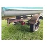 Aluminum 3-Person Fishing Boat with a Mercury Kiekhaefer Mark 7 7.5hp Outboard Motor, Single-Axle Trailer